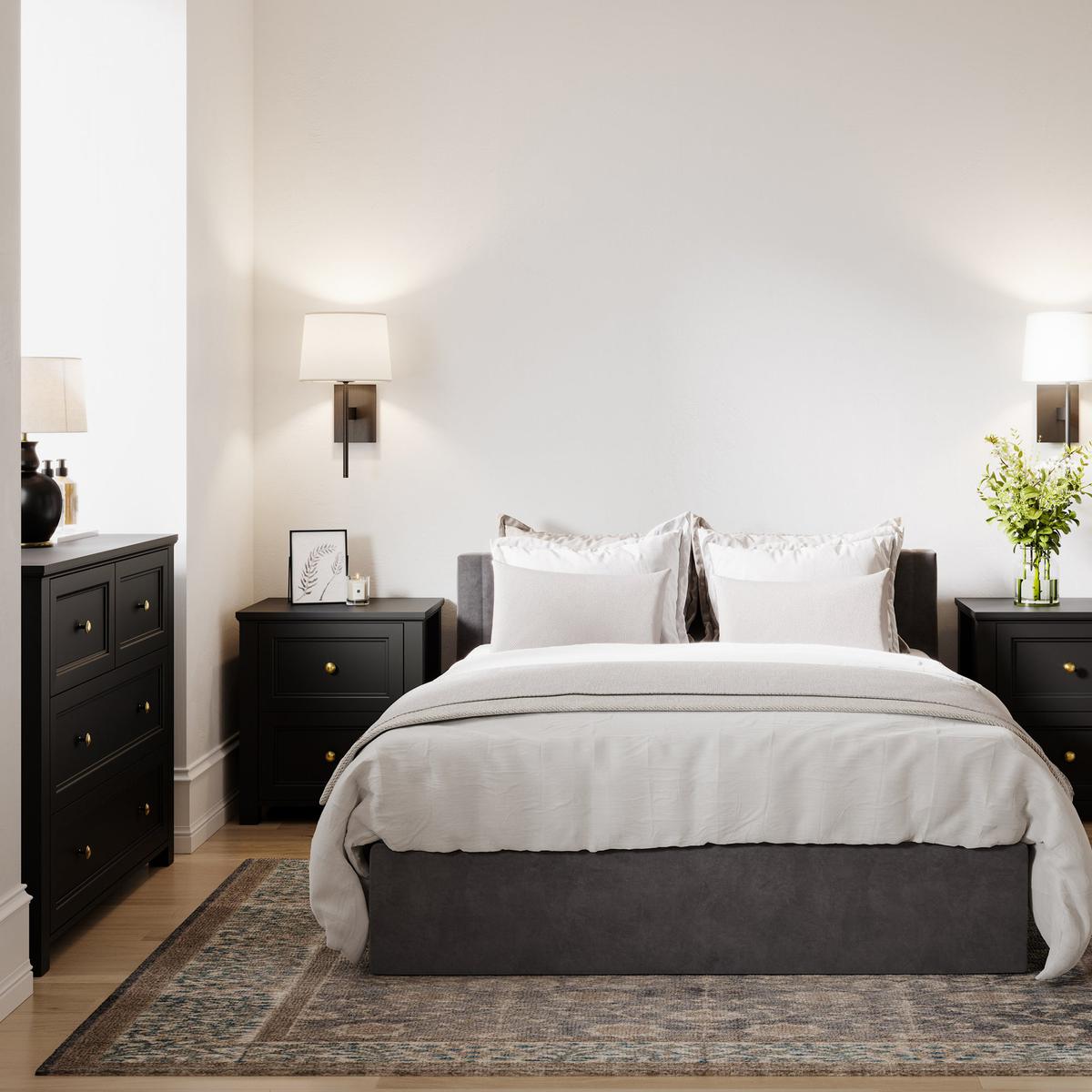 HO+ME Kernow Chest Of Drawers In Black-Beaumonde