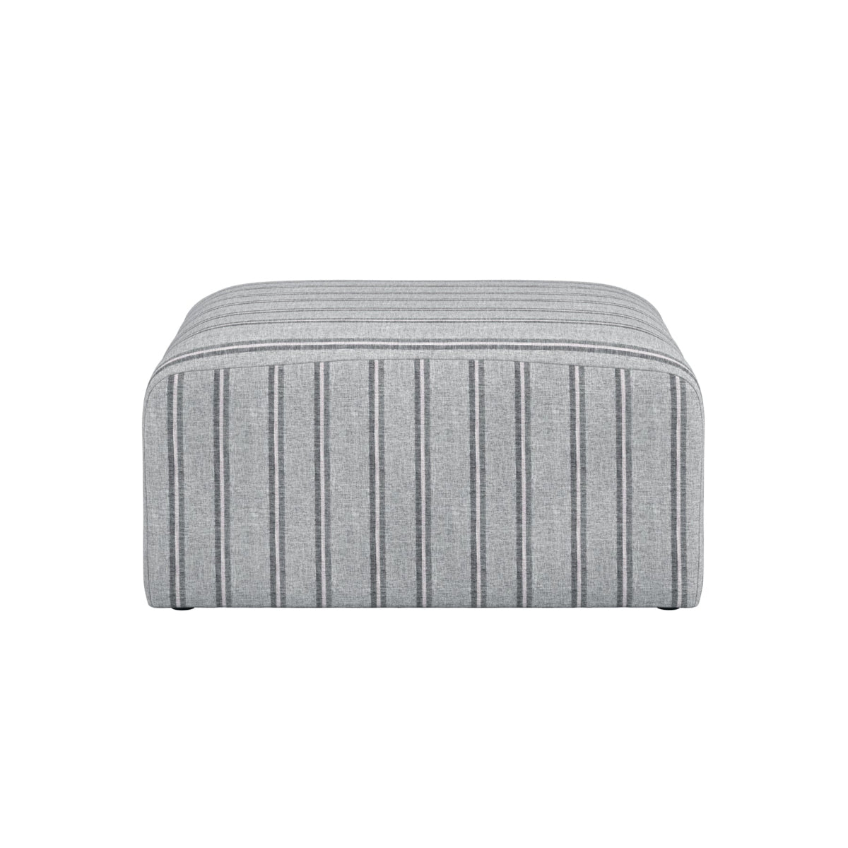 HO+ME Linnea Pouffe In Thick Stripe Ticking 2