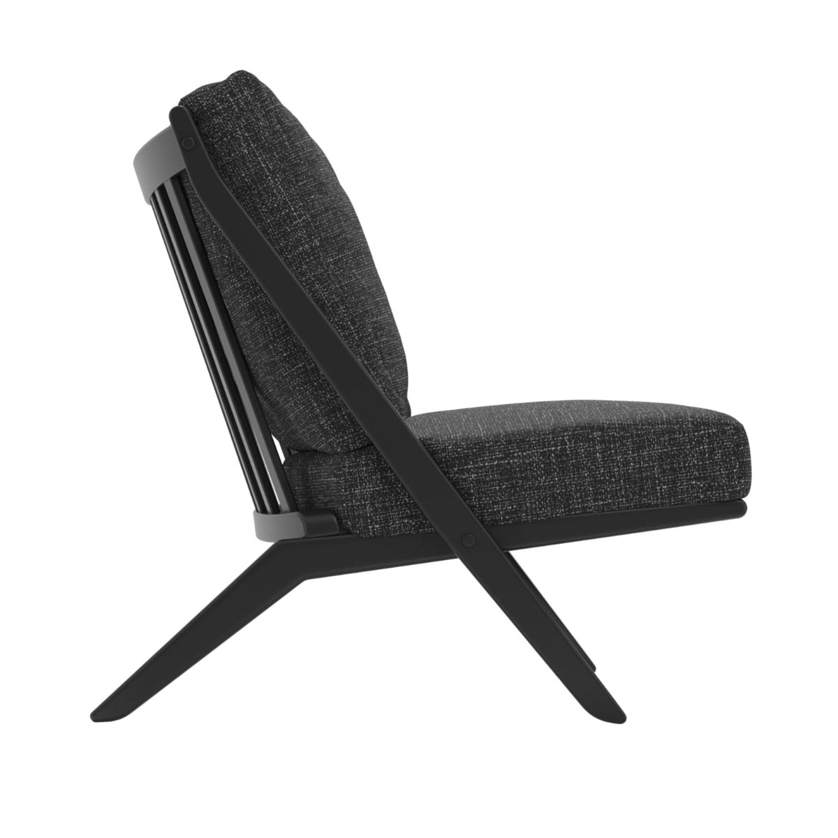 HO+ME Lyric Accent Chair In Black-Beaumonde