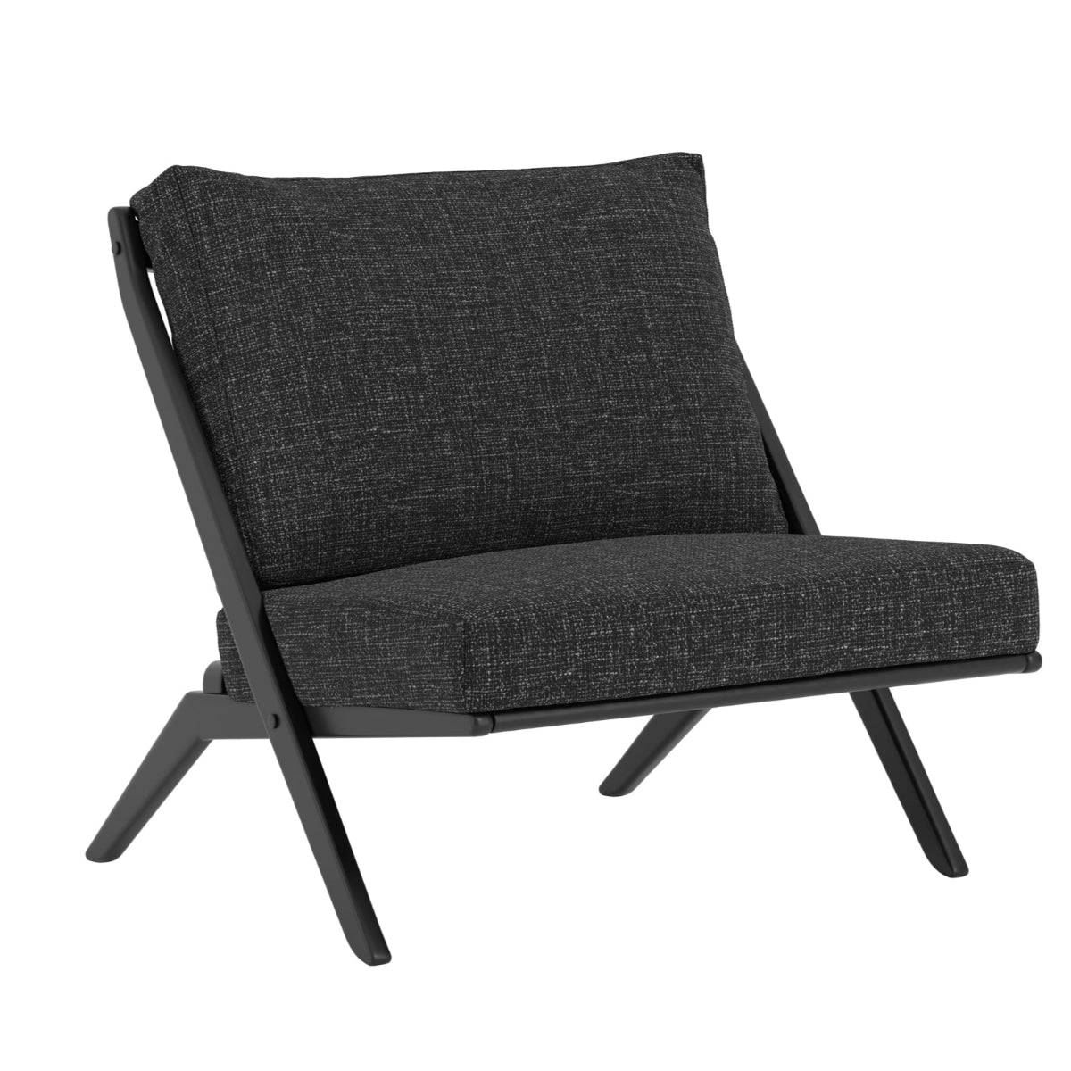 HO+ME Lyric Accent Chair In Black-Beaumonde