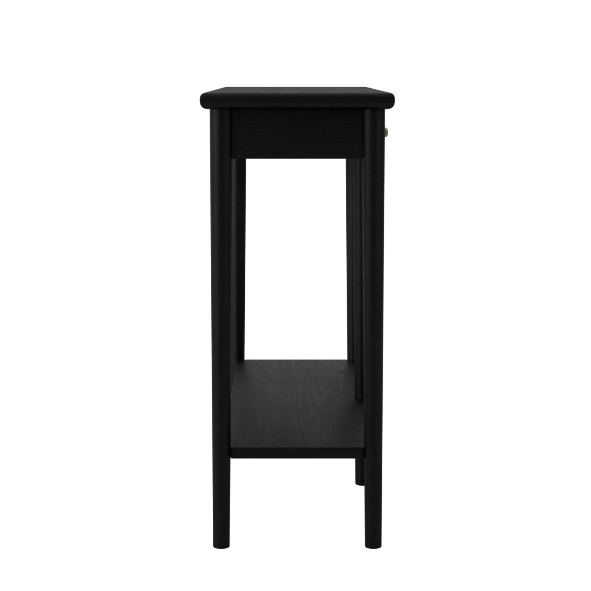 HO+ME Niles Console Table In Matte Black side end