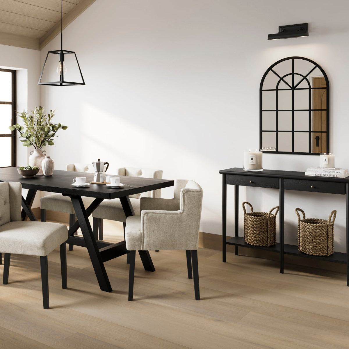 HO+ME Niles Console Table In Matte Black