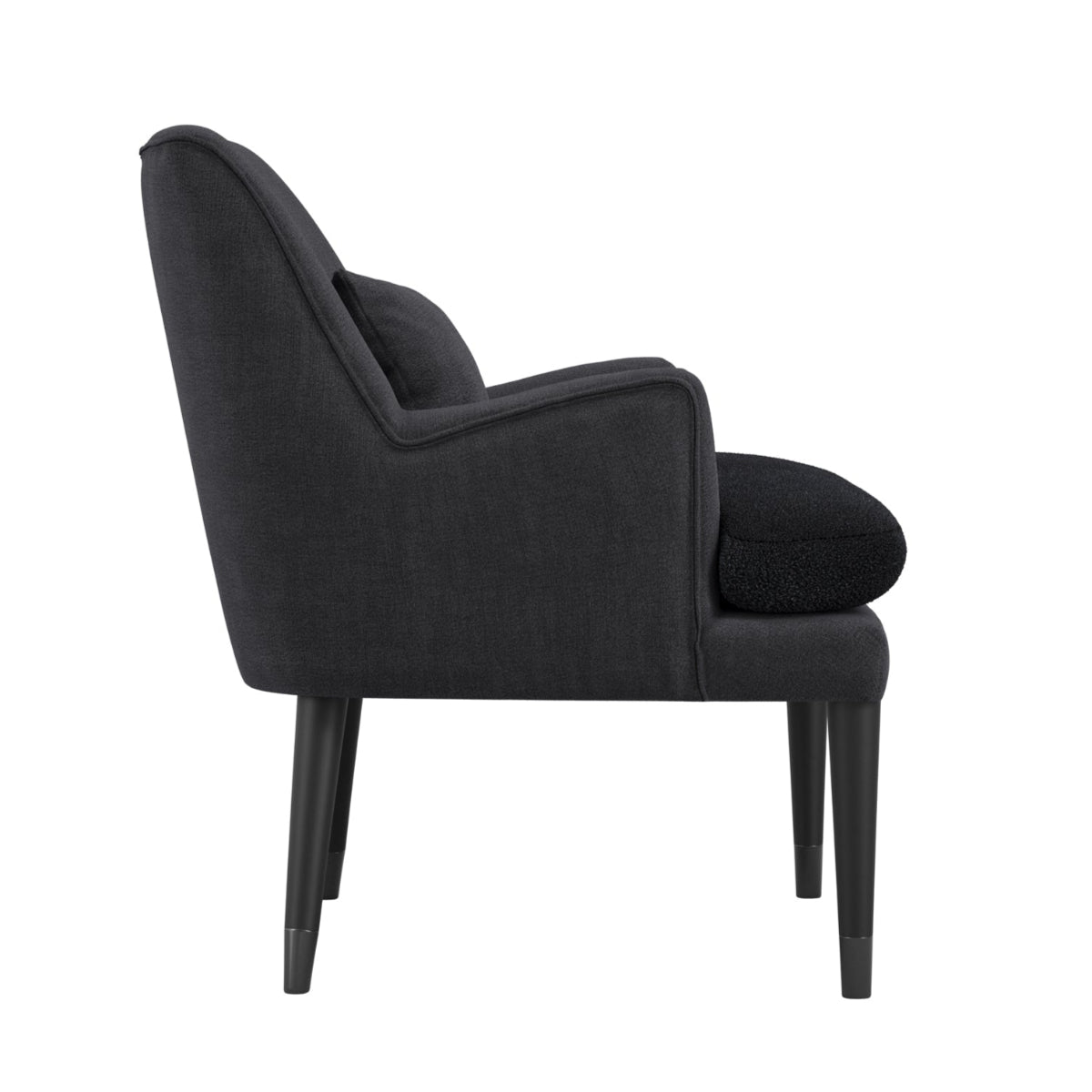 HO+ME Radley Armchair In Anthracite Grey side