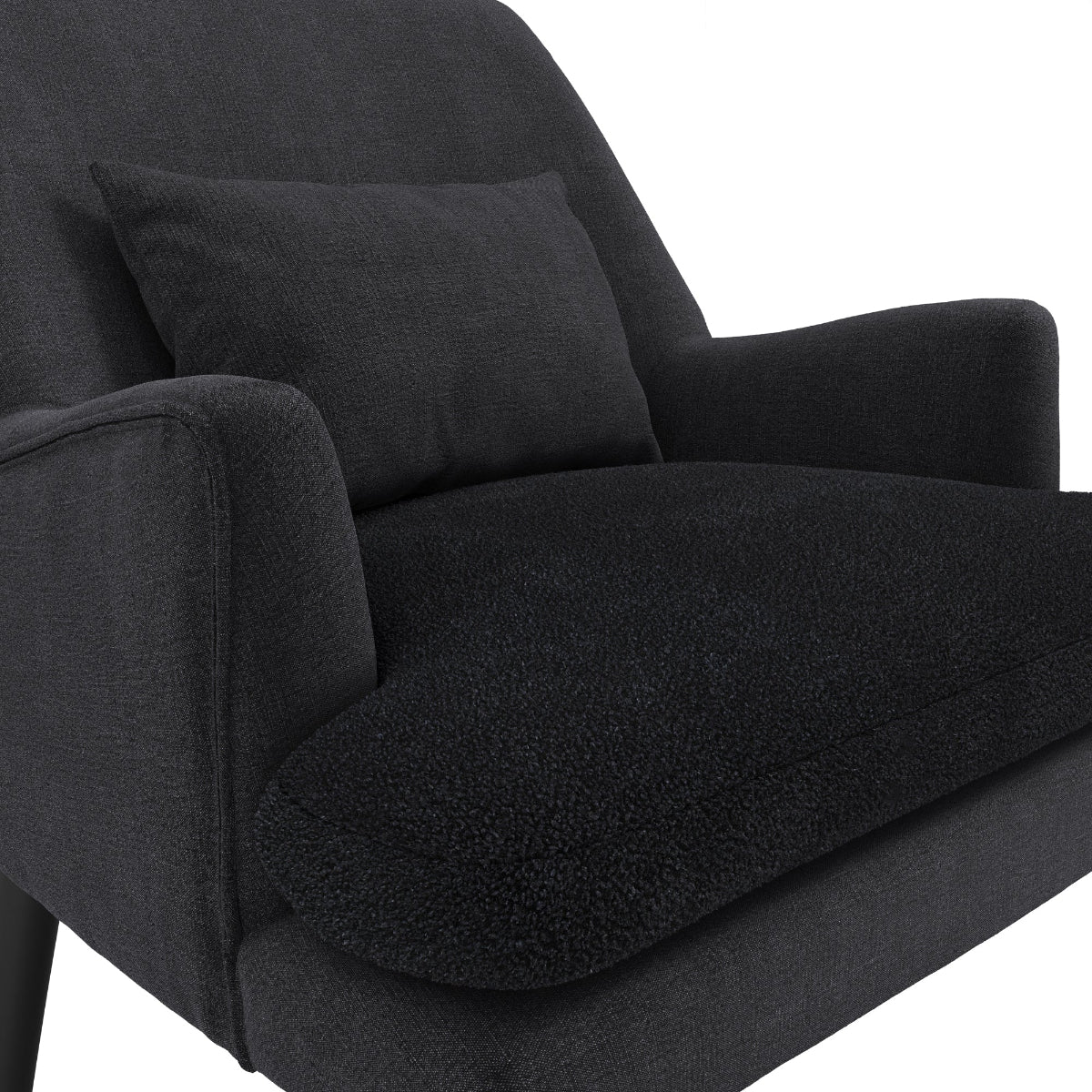 HO+ME Radley Armchair In Anthracite Grey close up
