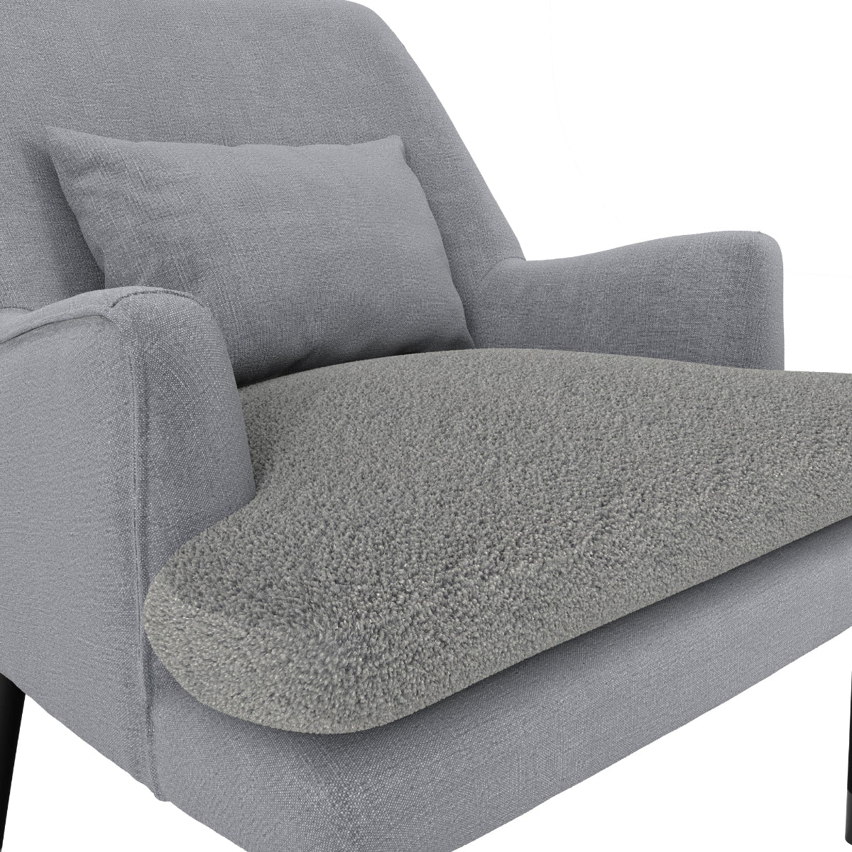HO+ME Radley Armchair In Soft Grey close