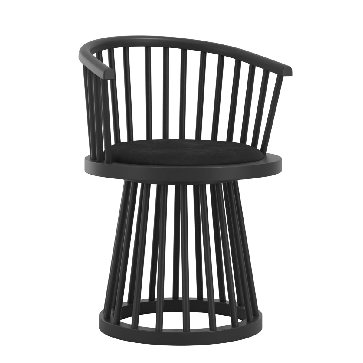HO+ME Ronan Dining Chair In Black angle