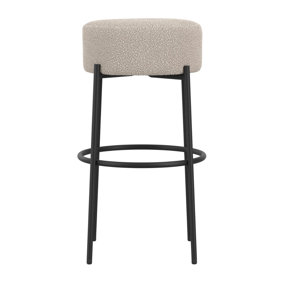 HO+ME Ronda Counter Stool in Buff with Black legs 2