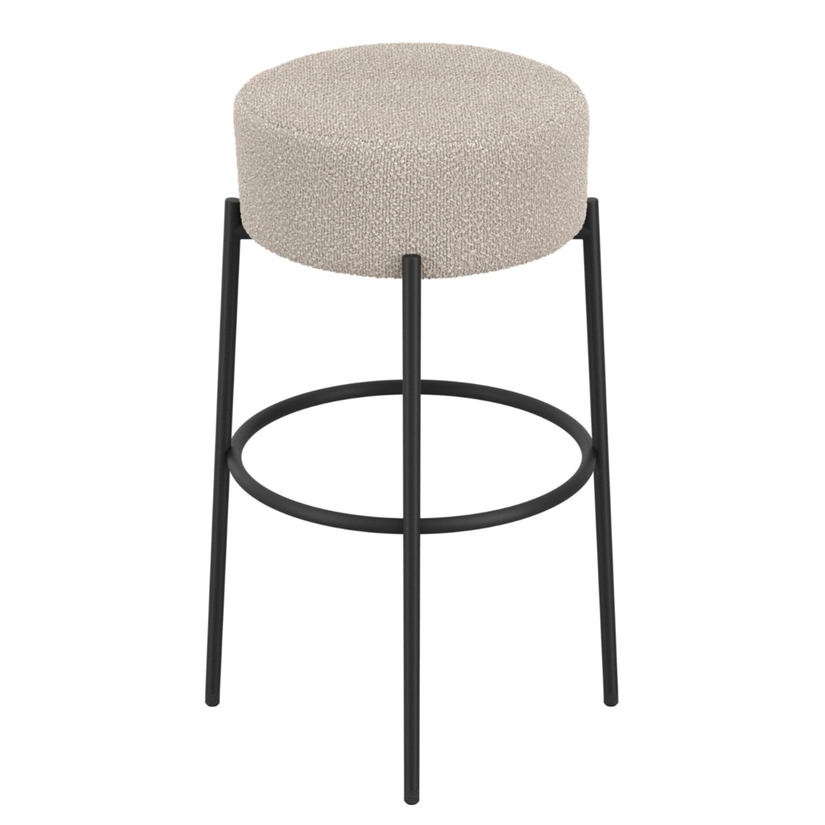 HO+ME Ronda Counter Stool in Buff with Black legs