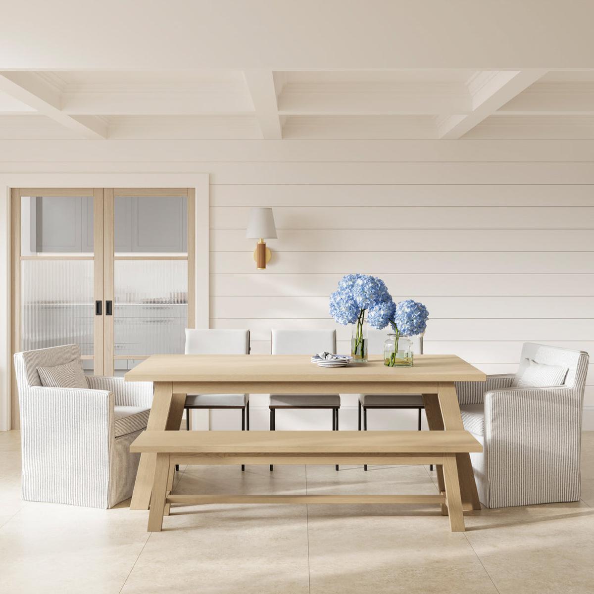 HO+ME Salina Dining Table In Latte lifestyle