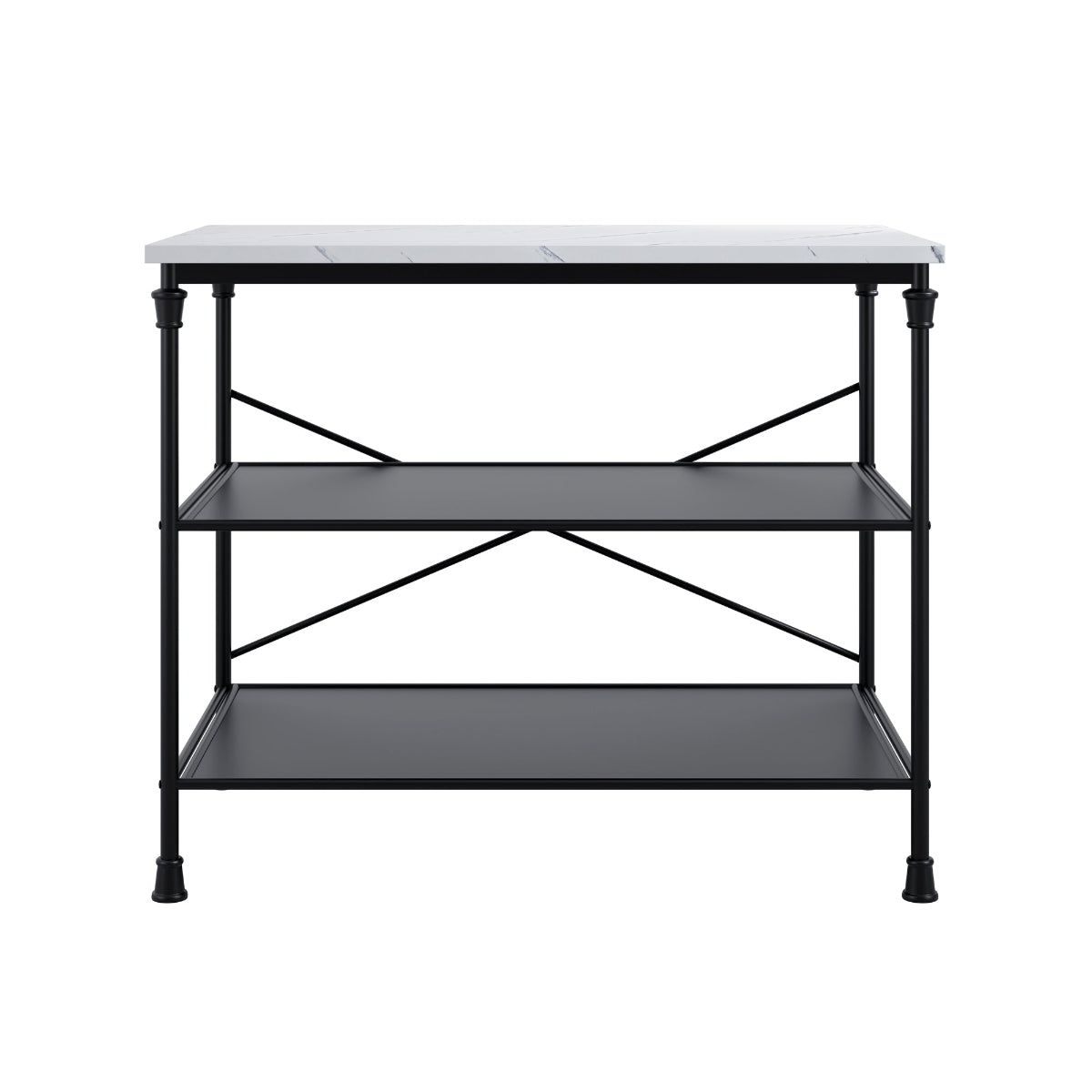 HO+ME Savoy Marbled Kitchen Island Table 2