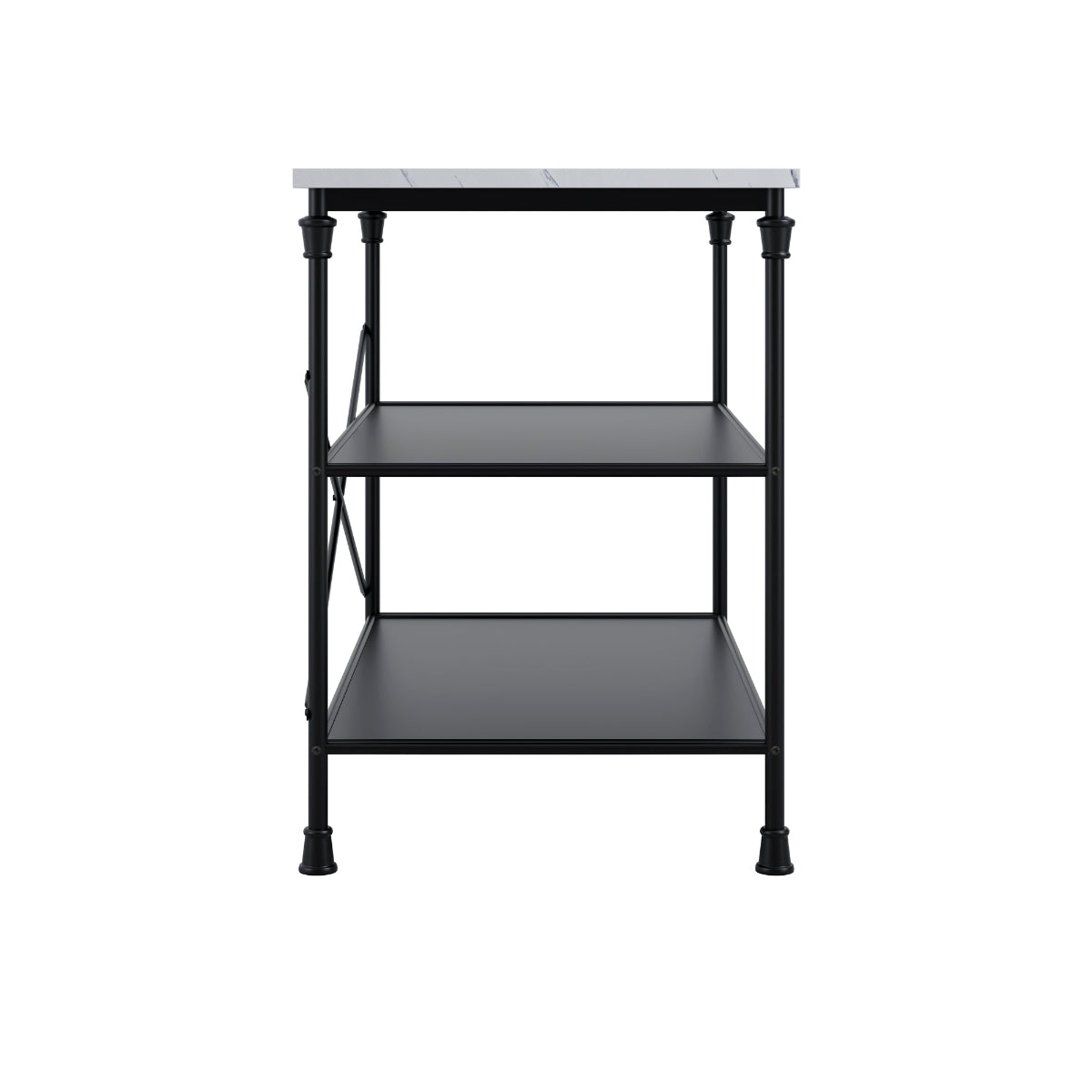 HO+ME Savoy Marbled Kitchen Island Table 3