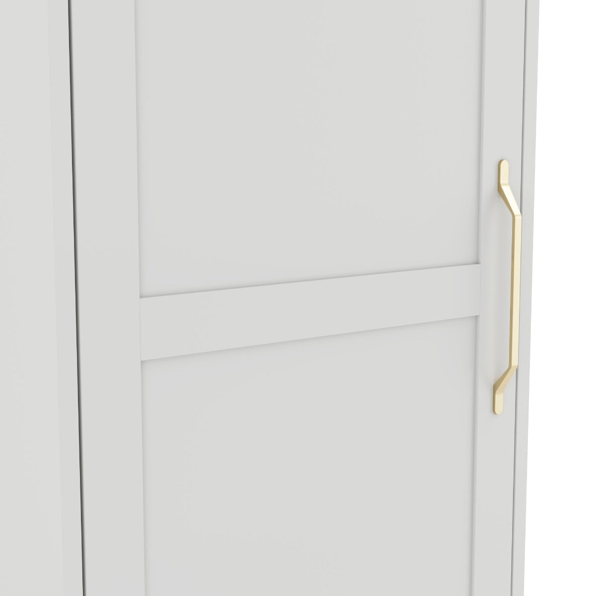 HO+ME Serenity 1 Door Wardrobe In White close up