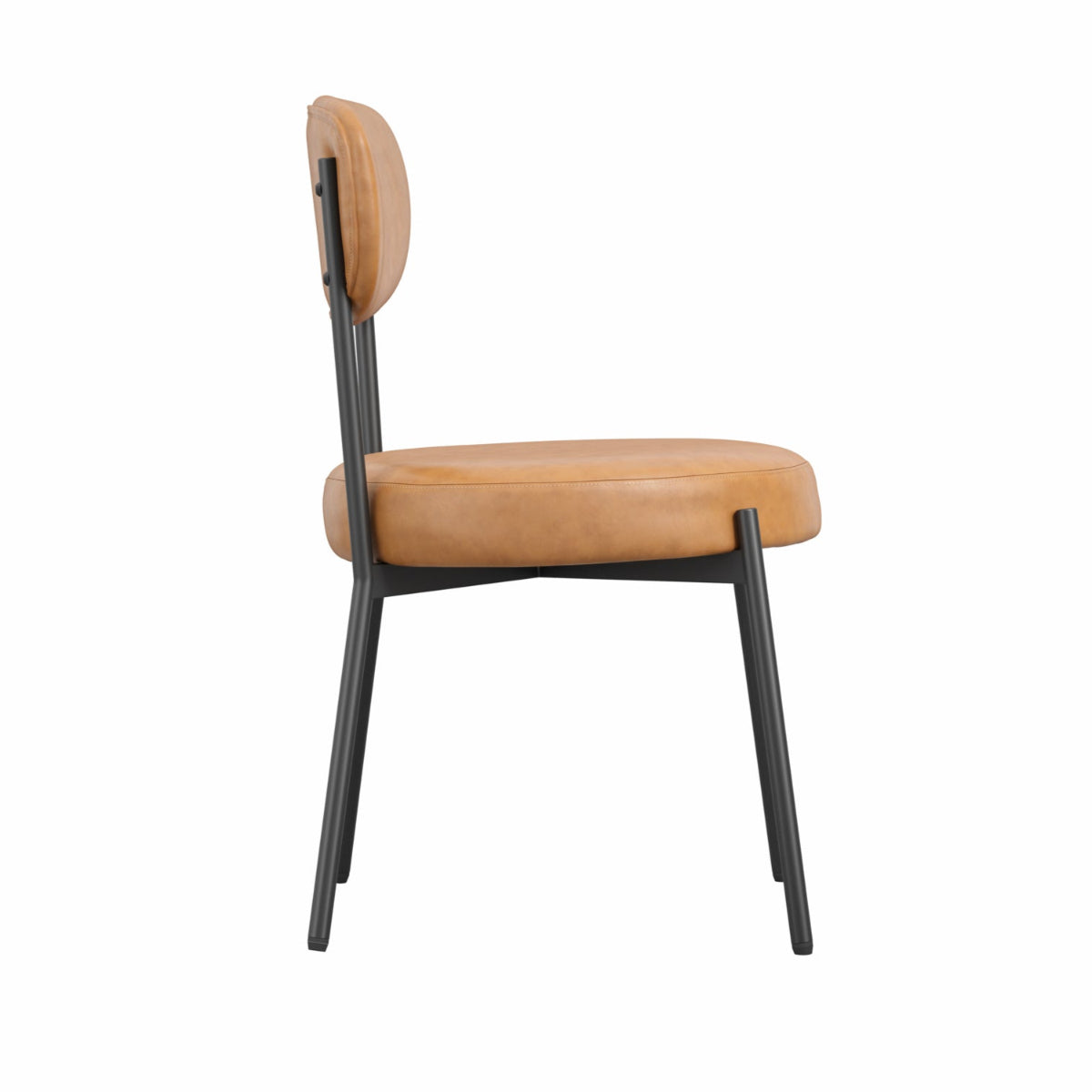 HO+ME Sinclair Dining Set of Two Dining Chairs In Caramel side