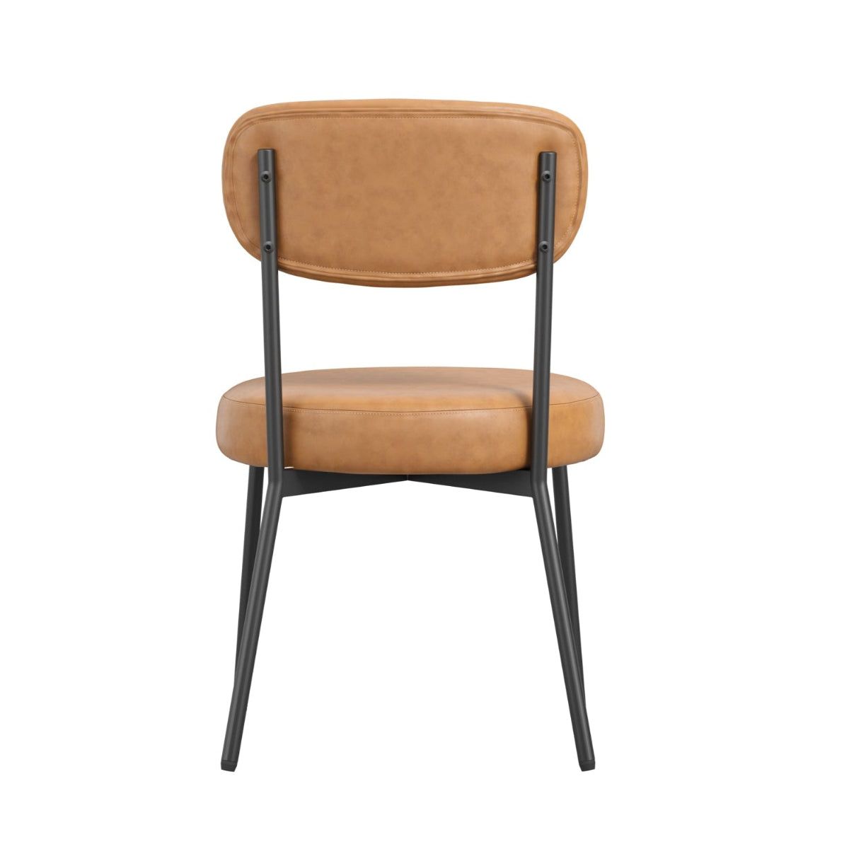 HO+ME Sinclair Dining Set of Two Dining Chairs In Caramel back