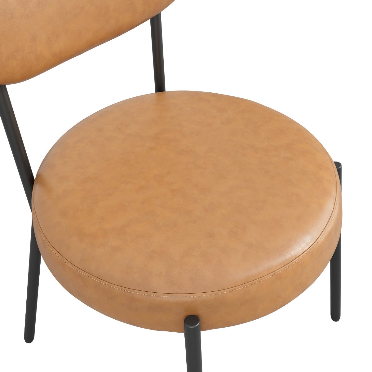 HO+ME Sinclair Dining Set of Two Dining Chairs In Caramel close