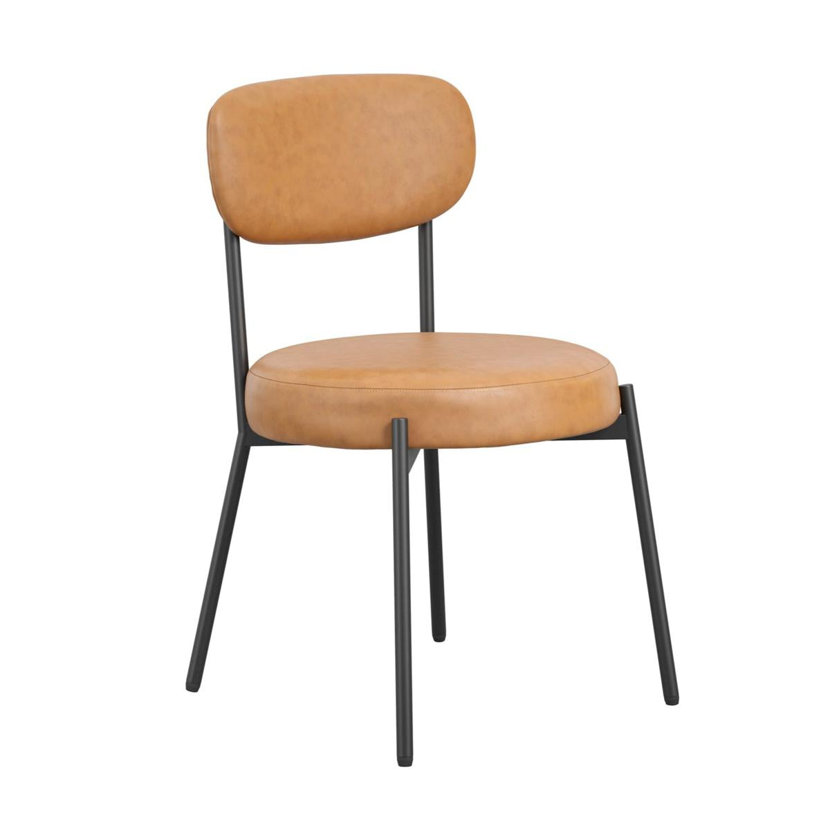 HO+ME Sinclair Dining Set of Two Dining Chairs In Caramel