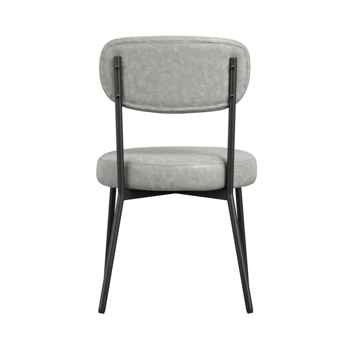 HO+ME Sinclair Dining Set of Two Dining Chairs In Graphite back