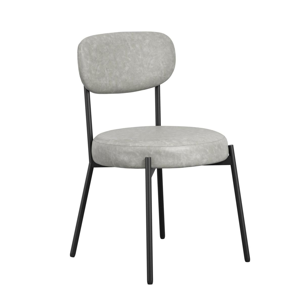 HO+ME Sinclair Dining Set of Two Dining Chairs In Graphite