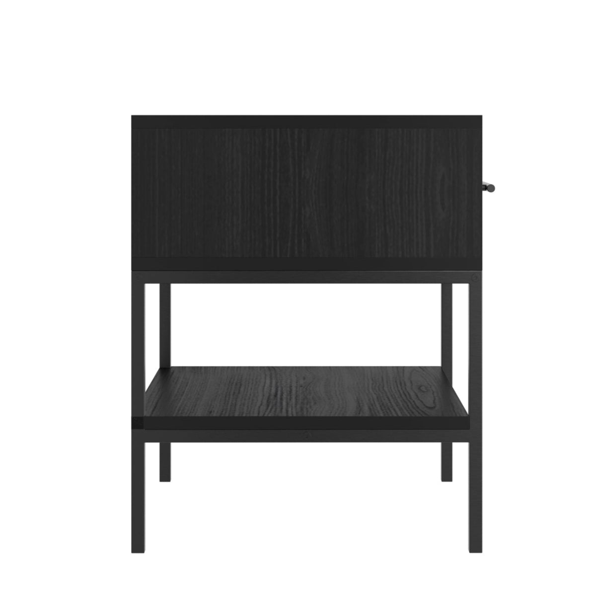 HO+ME Slick Bedside Cabinet In Matte Black side