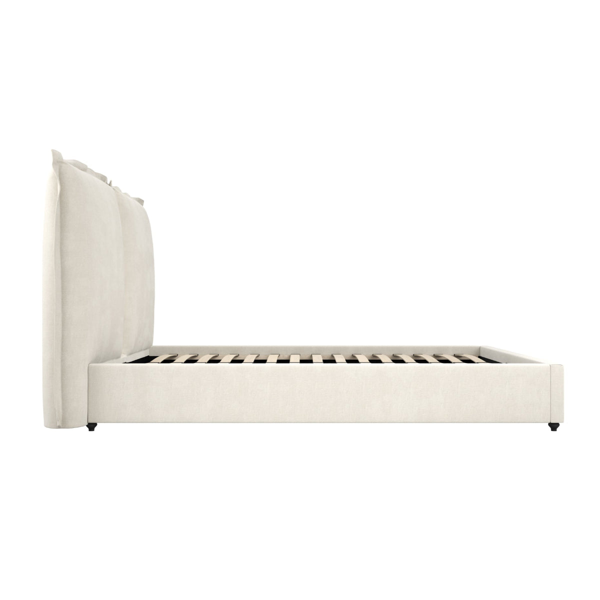 HO+ME Slumber Double Bed In Ivory side