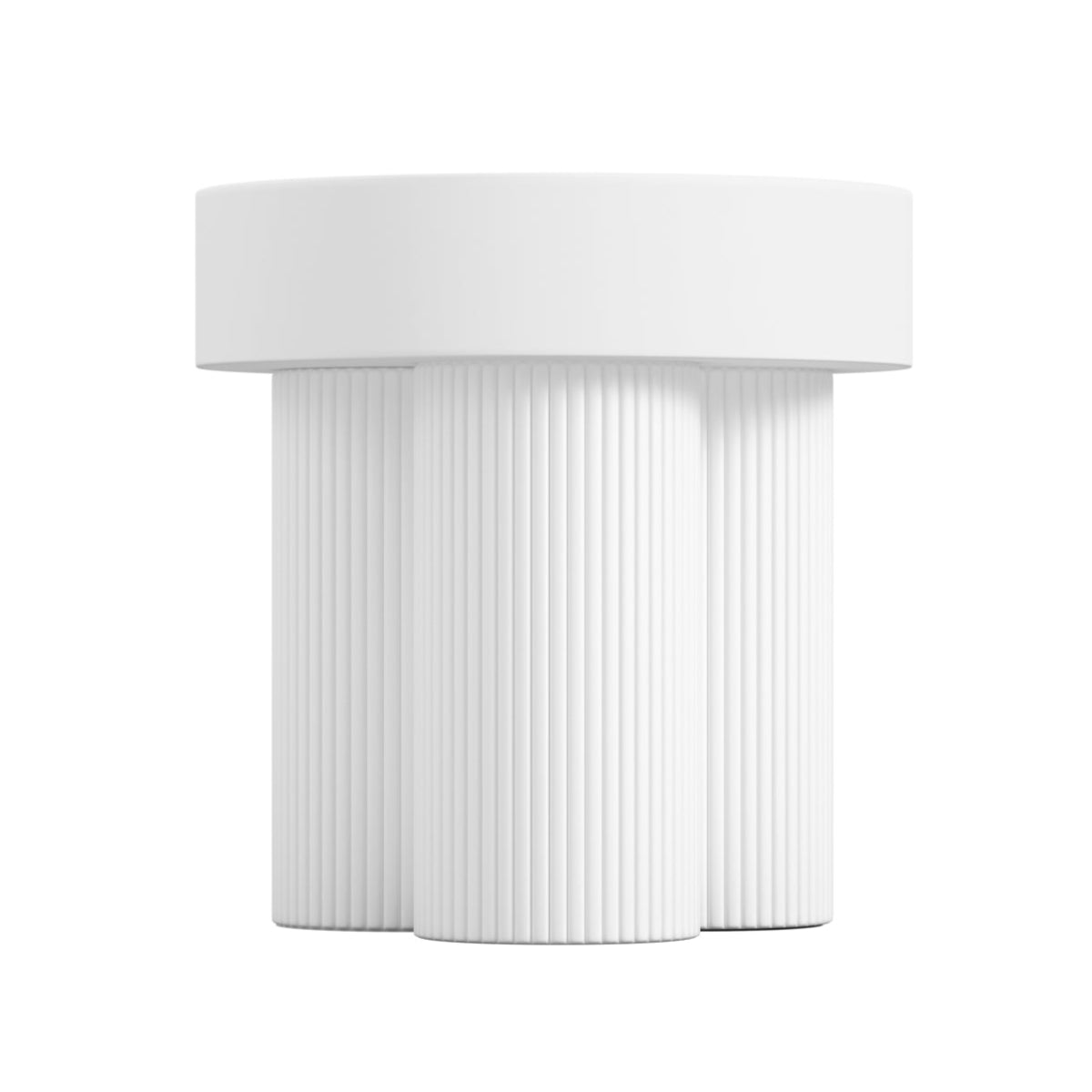 HO+ME Strata Side Table In White-Beaumonde