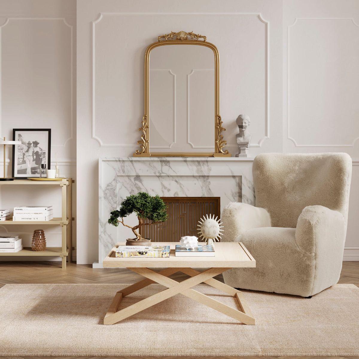 HO+ME Teddy Occasional Chair In Dawn lifestyle