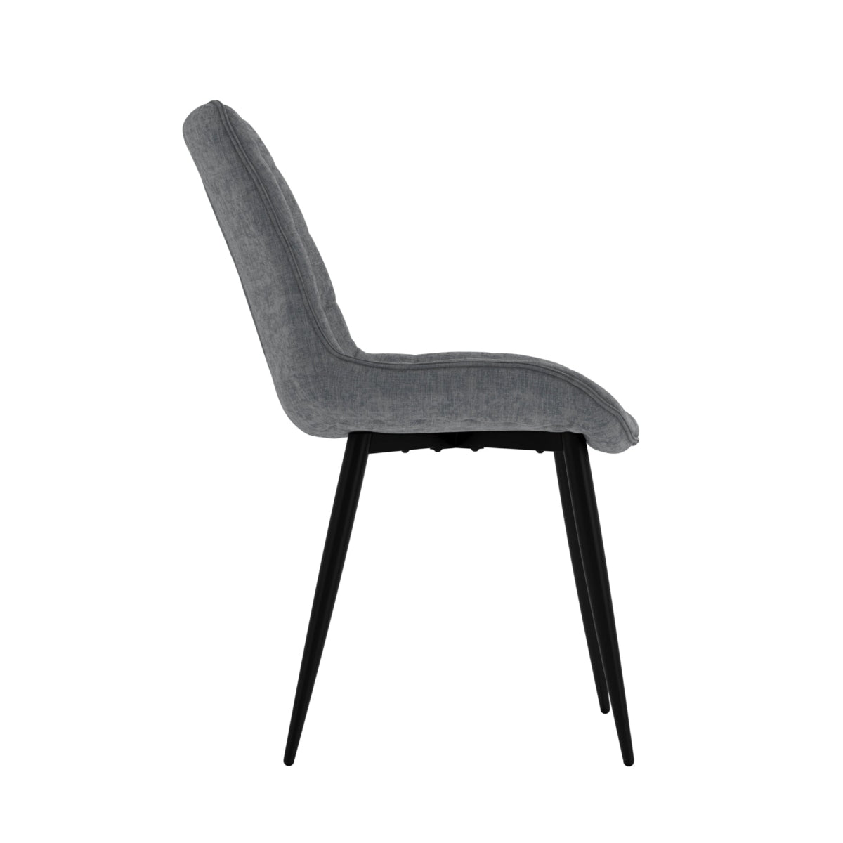 HO+ME Thorsten Marbled Dining Table And Chairs Set In Black Calacatta chair side