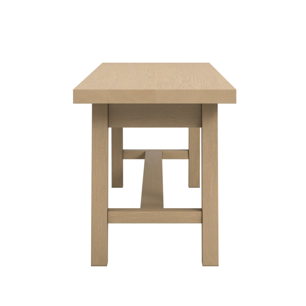 HO+ME Tide Dining Bench In Latte side end