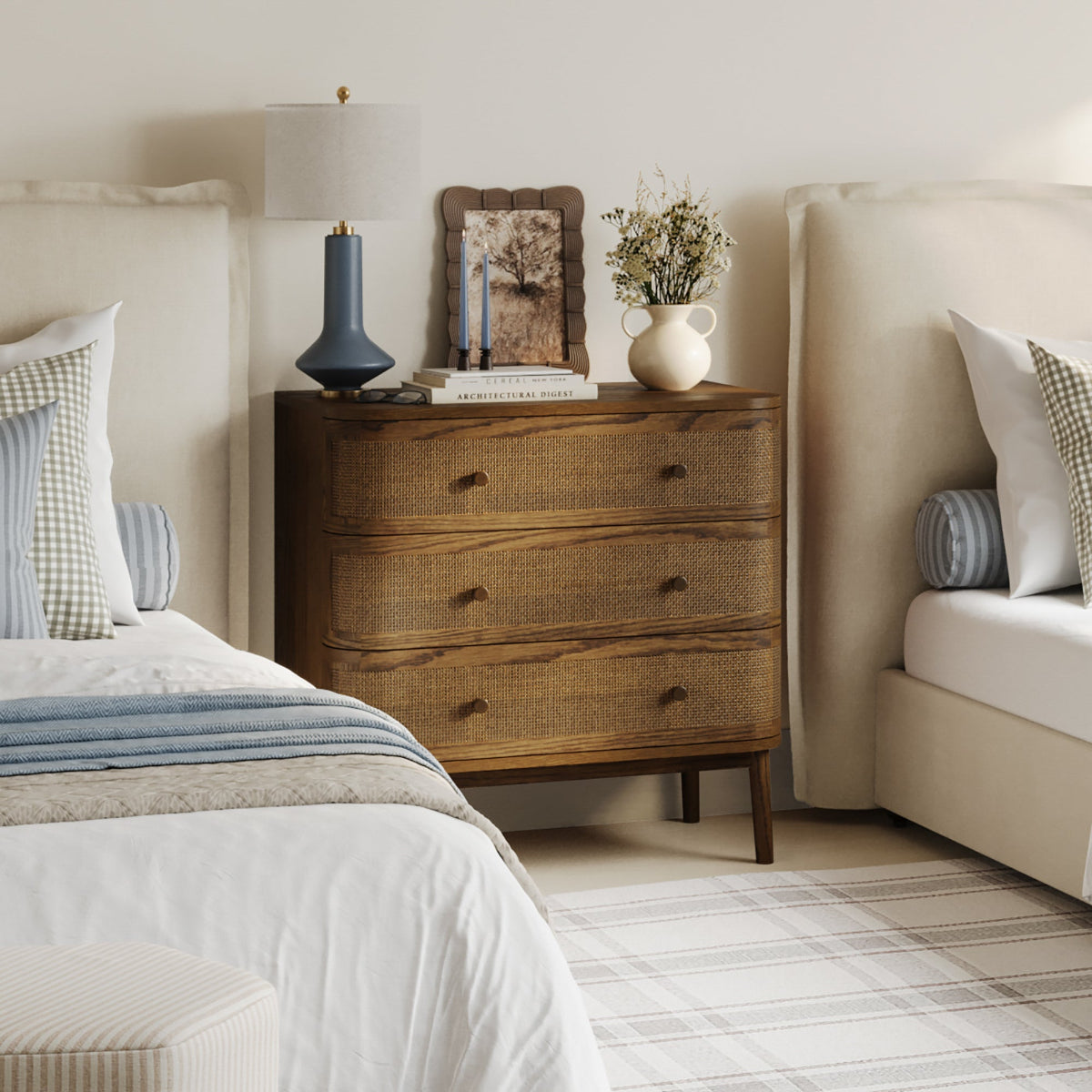 HO+ME Valentine Chest Of Drawers In Smoked Wood lifestyle 2