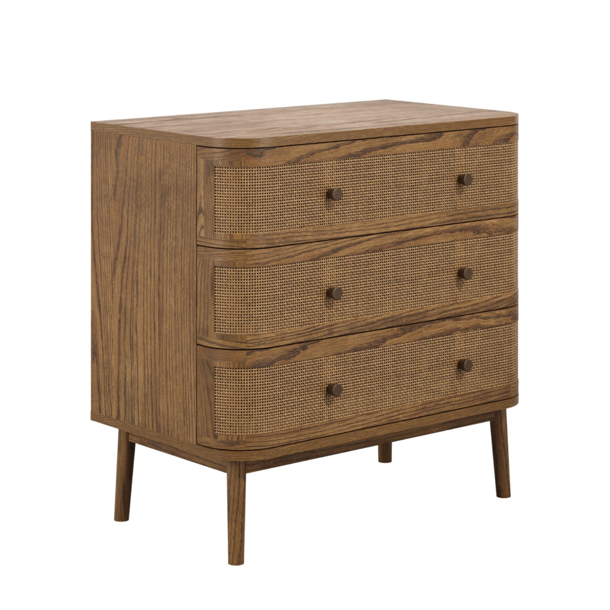 HO+ME Valentine Chest Of Drawers In Smoked Wood