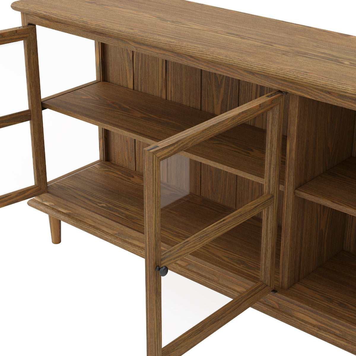 HO+ME Westfield 3 Door Sideboard In Smoked Doors close up doors