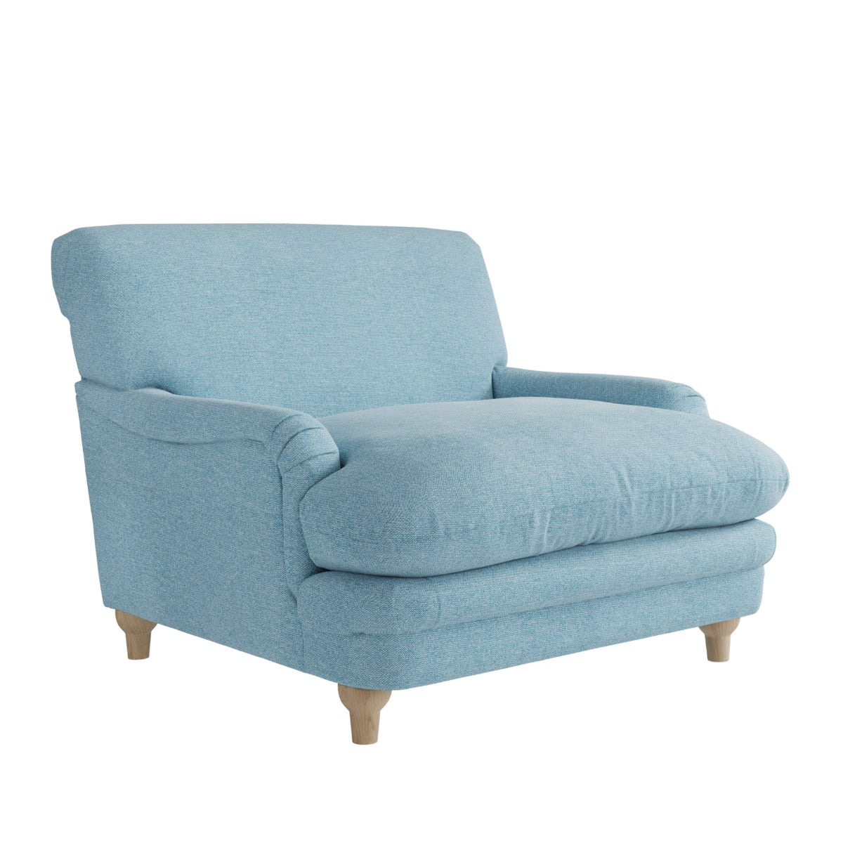 HO+ME Whisper Armchair In Duck Egg Blue Weave