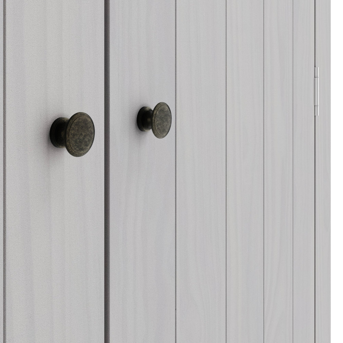 HO+ME Winslow 2 Door Wardrobe In Washed Grey close