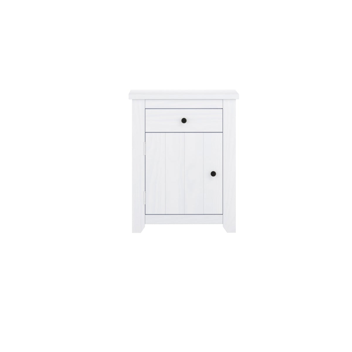 HO+ME Winslow Bedside Table In Washed White