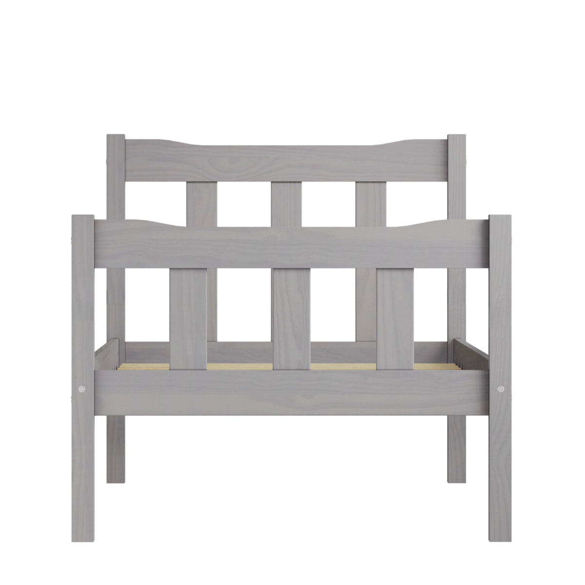 HO+ME Winslow Single Bed In Washed Grey front
