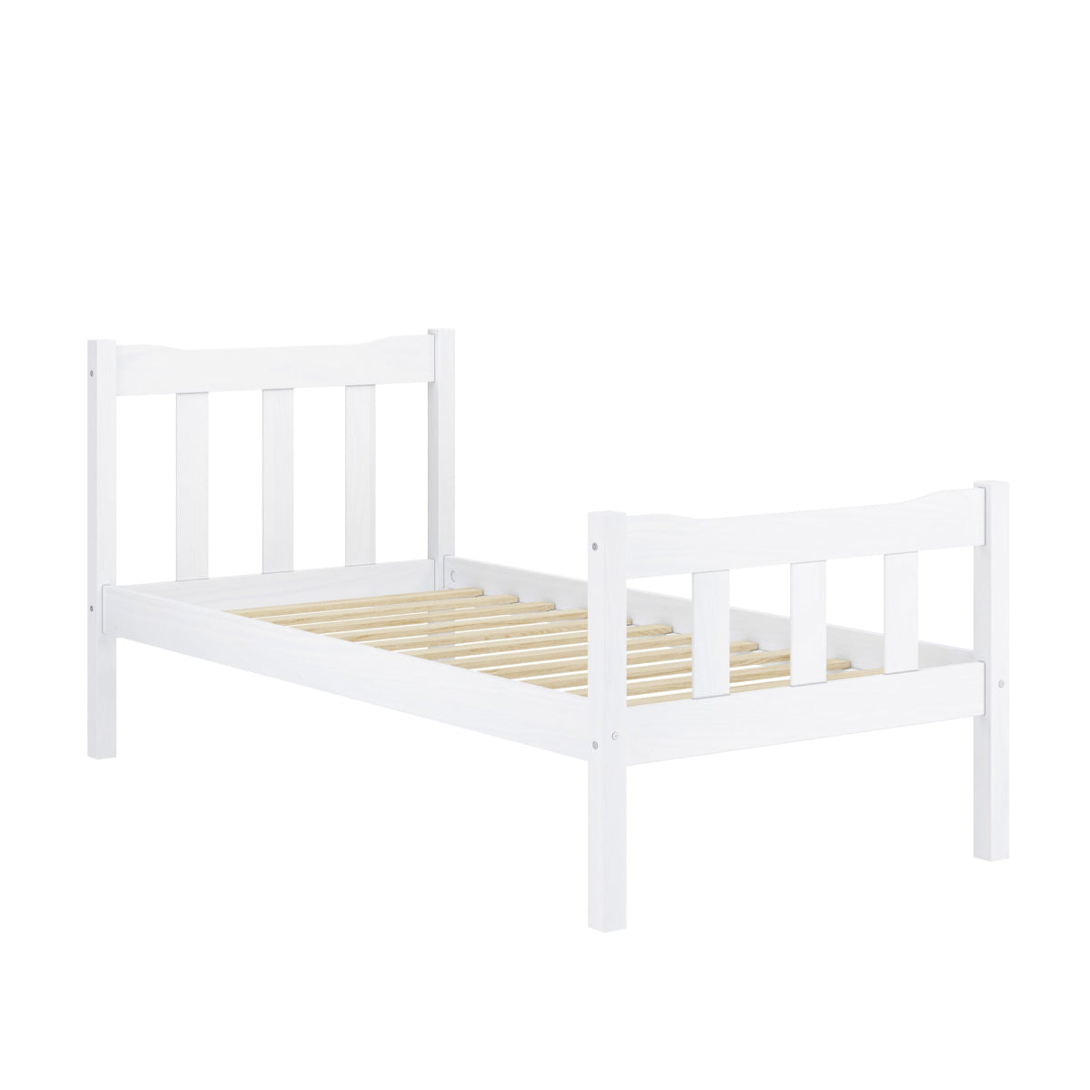 HO+ME Winslow Single Bed In Washed White angle