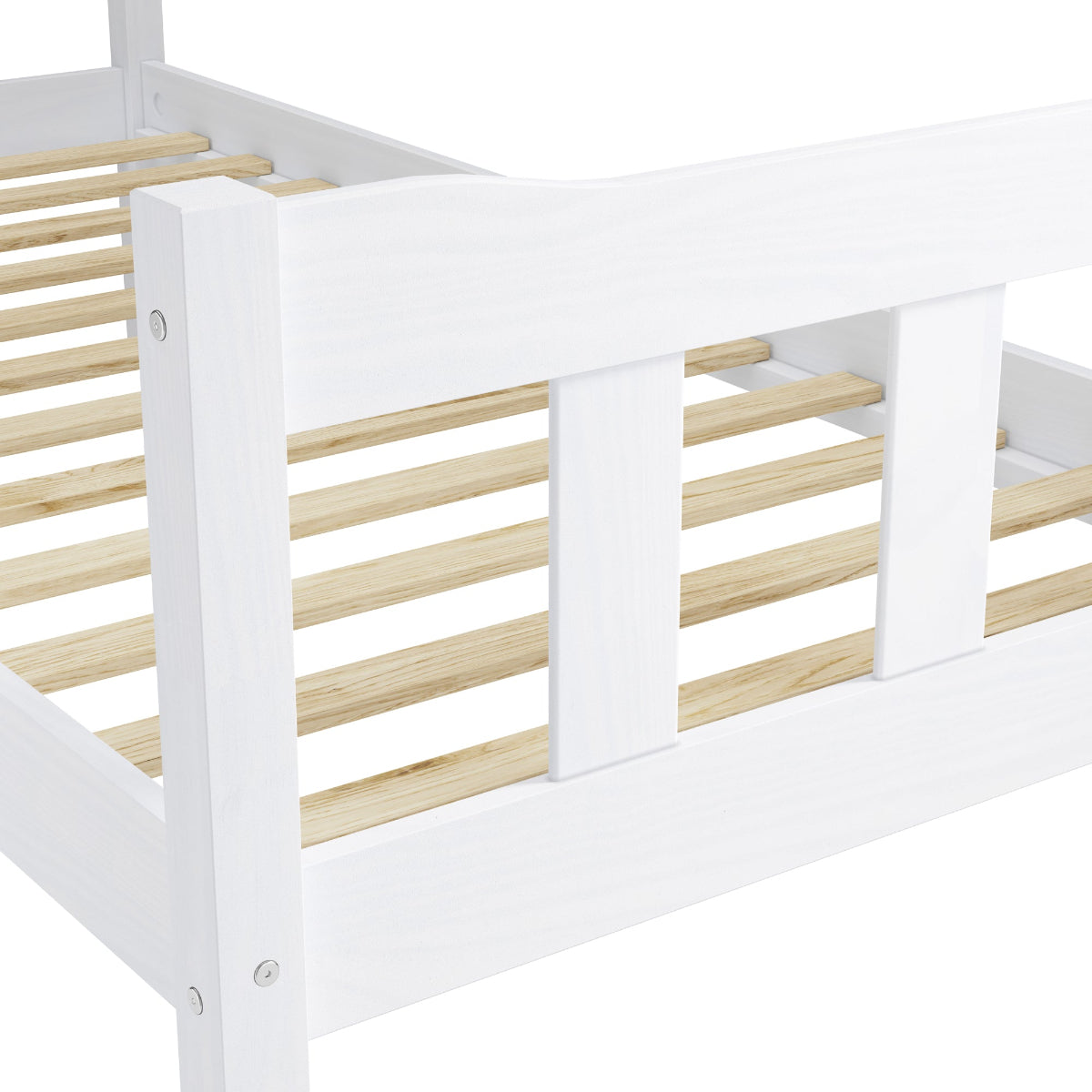 HO+ME Winslow Single Bed In Washed White close