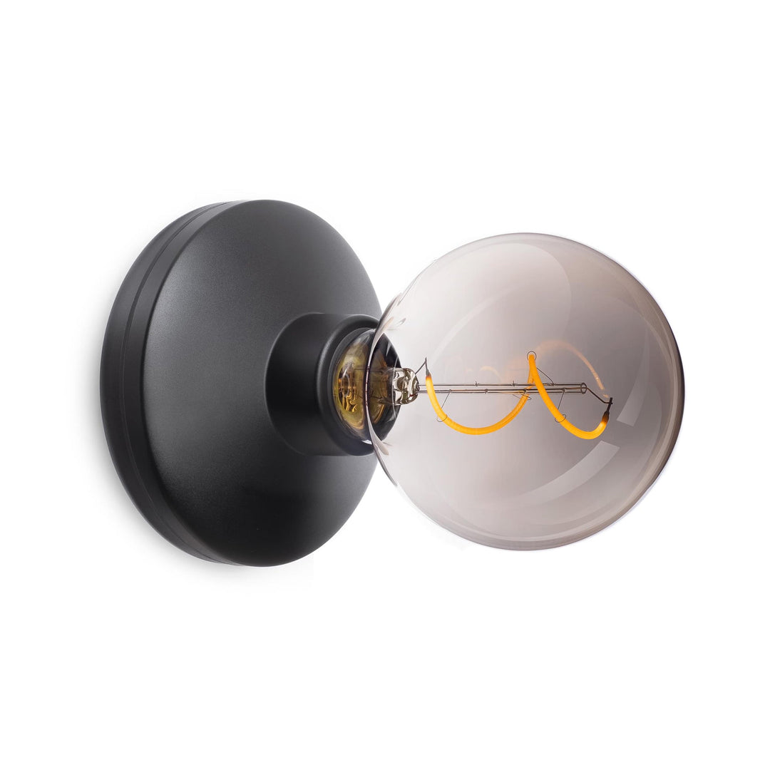 Humble Bee Rechargeable Wall Light Smoked/Black-Beaumonde