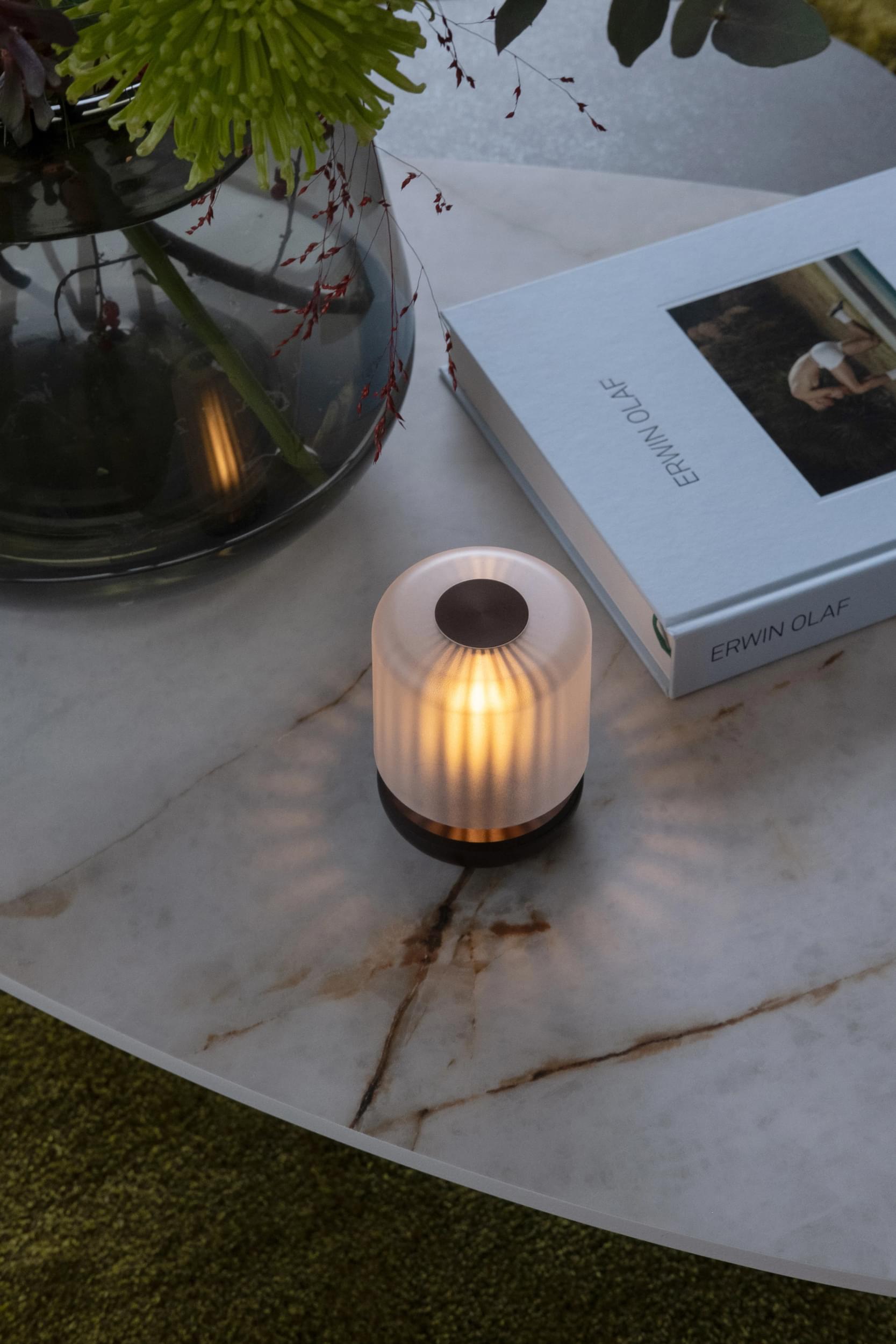 Firefly Table Humble Firefly Rechargeable Table Light-Frosted-Bronze | Beaumonde