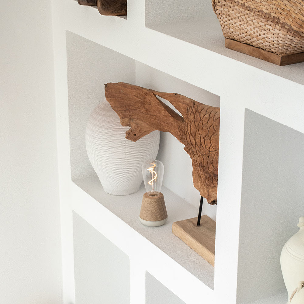 Humble One Rechargeable Table Light Oak-Beaumonde