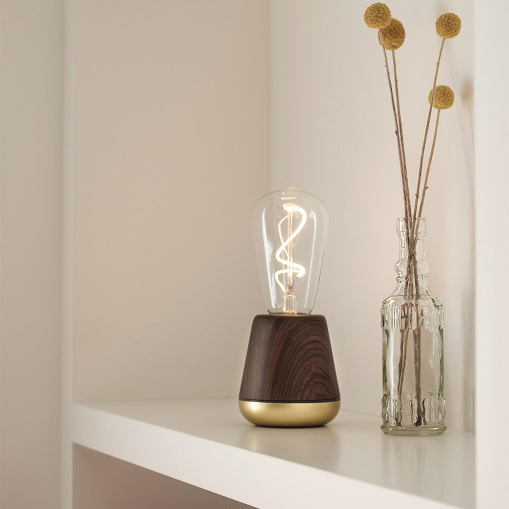 Humble One Rechargeable Table Light Walnut-Beaumonde