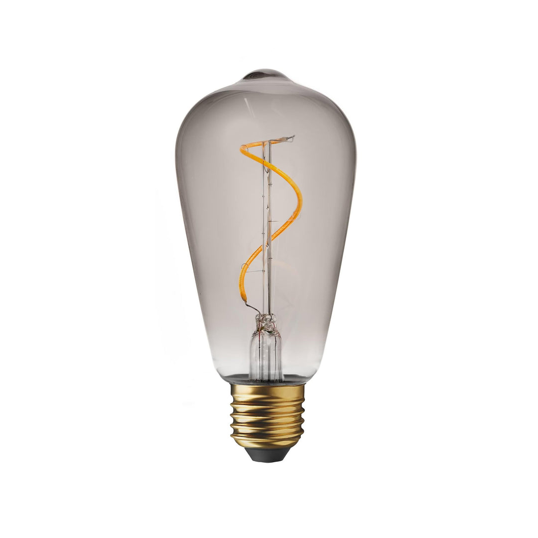 Humble ST64 Lamp Bulb-Swirl Bulb Smoked-Beaumonde
