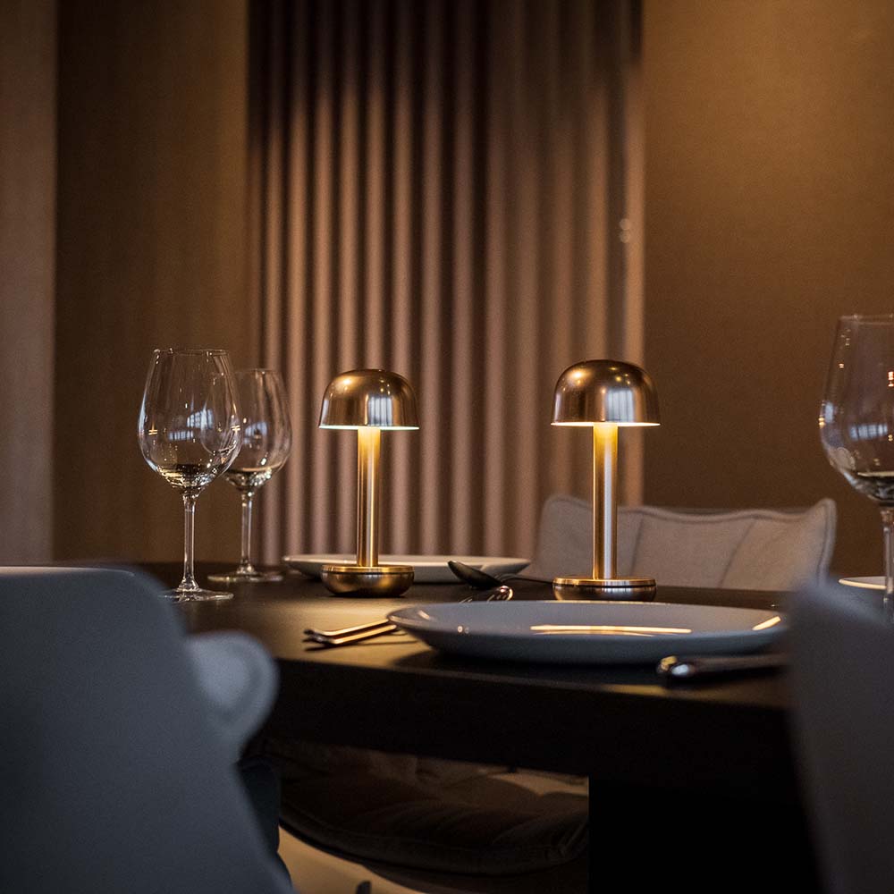 Humble Two Rechargeable Table Lamp Gold-Beaumonde