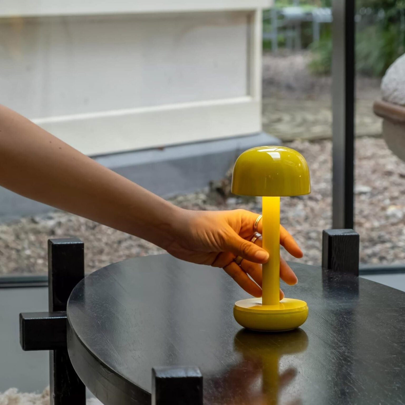 Humble Two Rechargeable Table Lamp Yellow-Beaumonde