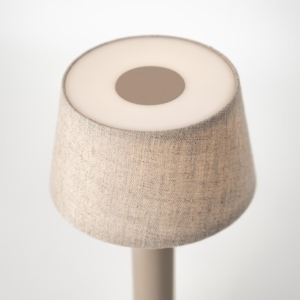 Humble Two Rechargeable Table Light Beige / Beige Linen-Beaumonde