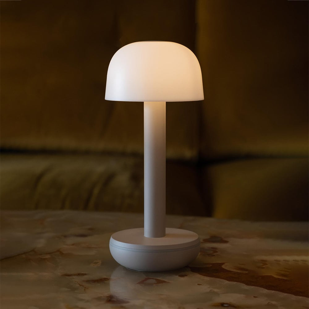 Humble Two Rechargeable Table Light Frosted/Beige-Beaumonde
