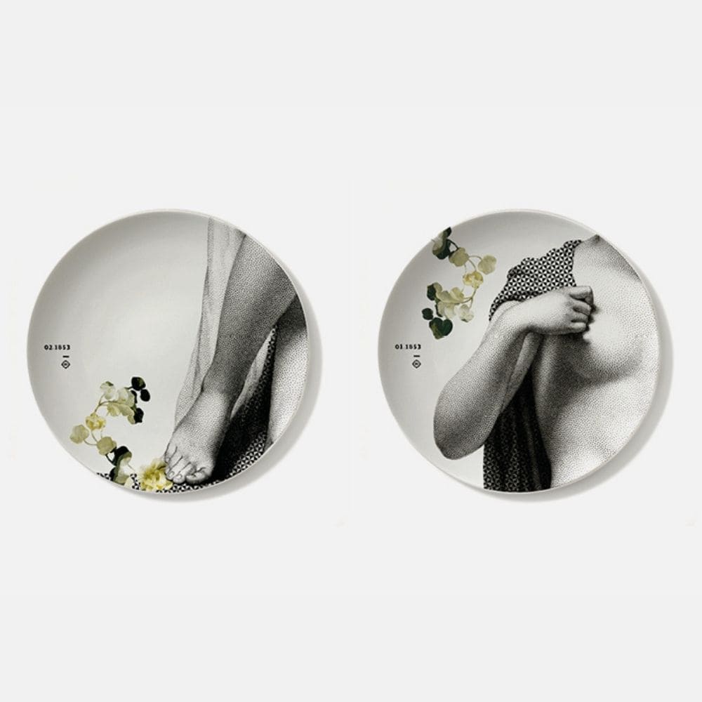 ibride Parnasse Set of Two Plates 27cm - Winter-Beaumonde