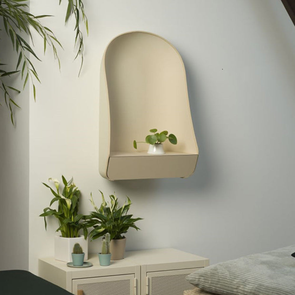 ibride Chaperon Chalk Wall Alcove with Drawer-Beaumonde