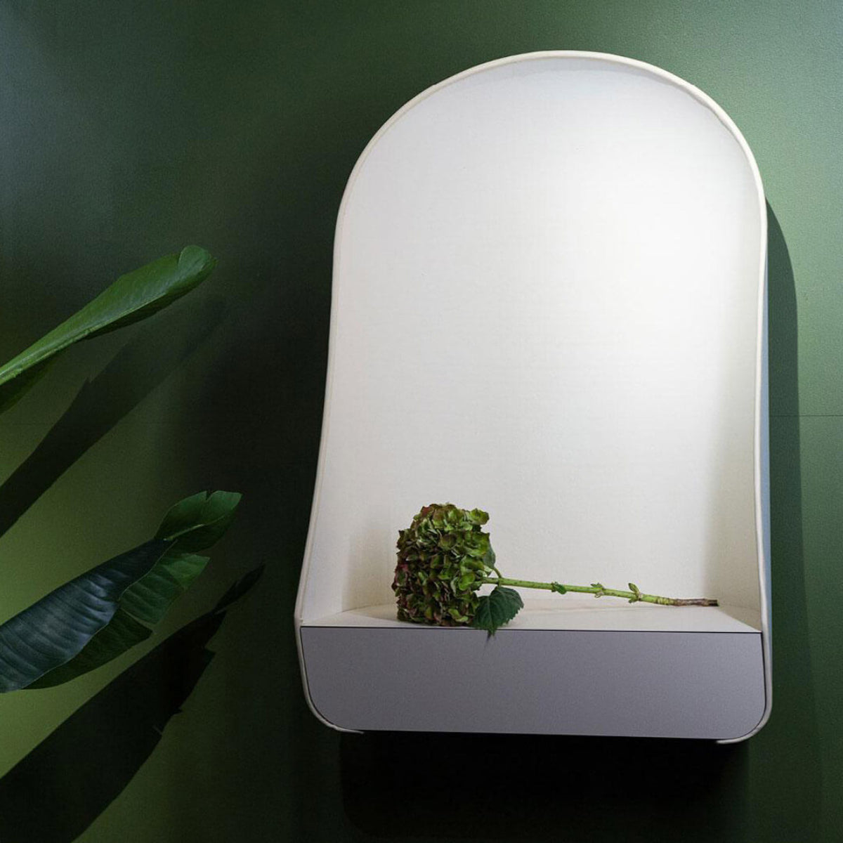 ibride Chaperon Chalk Wall Alcove with Drawer-Beaumonde