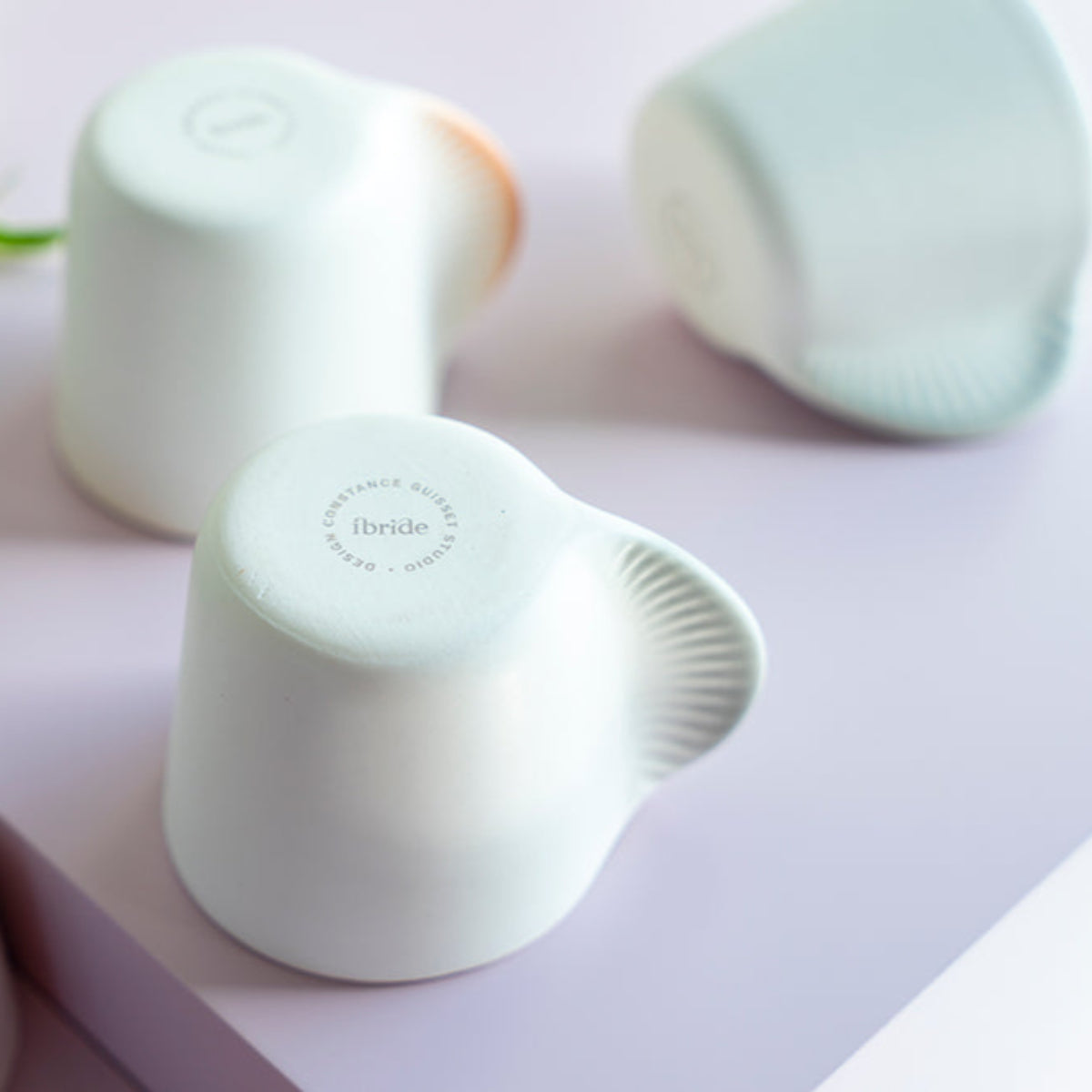 ibride Morphose Set of Two Coffee Cups - Pearl Grey-Beaumonde